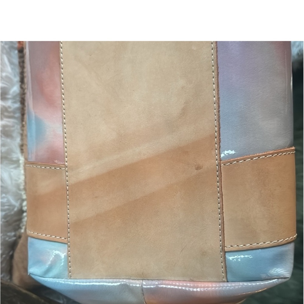 Consuela Multicolor Tote Bag with Tan Handles - Picture 8 of 8